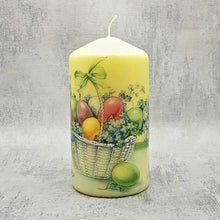 Load image into Gallery viewer, Decorative Easter candle, Easter house decor, Pastel Easter eggs