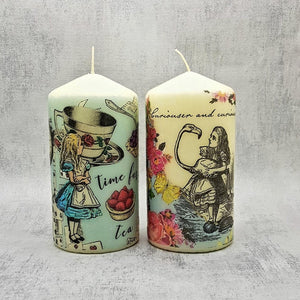 Decorative candle, Alice in wonderland candle gift, Alice in wonderland decor