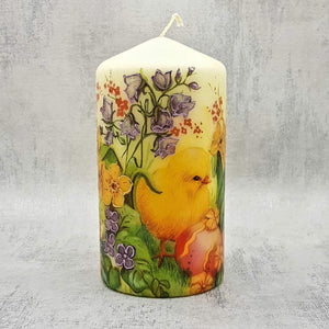 Easter Chick decorative candles, Easter home and table decor, Easter chicken candle gift