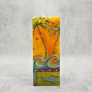 Decorative pillar candle, Beach and sea candle, best friend unique gift