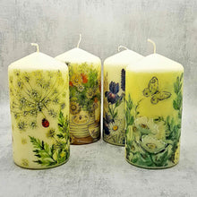 Load image into Gallery viewer, Decorative spring candles, Floral design candle decor, Mother&#39;s day, Birthday gift