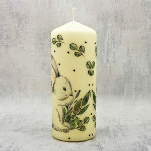 Easter bunny decorative candles, Easter home and table decor, Easter gift for friends and family