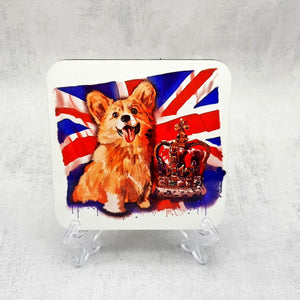 Queen's Elizabeth Platinum Jubilee cermaic mug and coaster, Keepsake gift