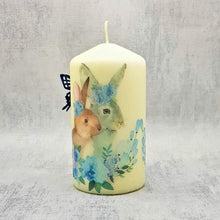 Load image into Gallery viewer, Easter decorative candle, Easter Bunnies, Unique Easter home decor, Best Easter gift