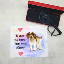 Load image into Gallery viewer, Soft cloth for eyeglasses, lens, spectacles, screens, Springer spaniel dog lover gift