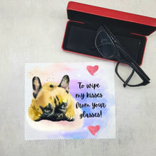 Load image into Gallery viewer, Soft cloth for eyeglasses, lens, spectacles, screens, French buldog lover gift