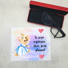 Load image into Gallery viewer, Soft cloth for eyeglasses, lens, spectacles, screens, Yorkshire terrier dog lover gift
