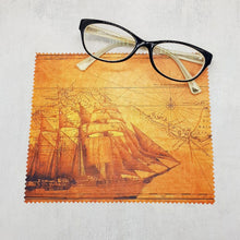 Load image into Gallery viewer, Happy sailing soft cloth for eyeglasses, lens, spectacles, screens, nautical lover gift