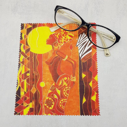 African girl soft cloth for eyeglasses, lens, spectacles, screens, art lover gift - Gift Affair