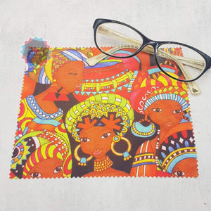 Colours of Life soft cloth for eyeglasses, lens, spectacles, screens, African art lover gift