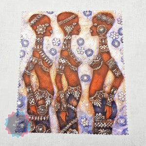Young African girls soft cloth for eyeglasses, lens, spectacles, screens, African art lover gift