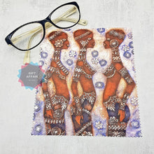 Load image into Gallery viewer, Young African girls soft cloth for eyeglasses, lens, spectacles, screens, African art lover gift