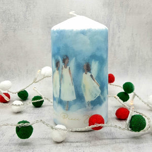 Decorative Christmas Angels candle, Christmas wish candle gift, decor