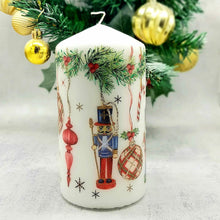 Load image into Gallery viewer, Decorative Christmas Nutcracker soldier candle, Festive candle gift and decor