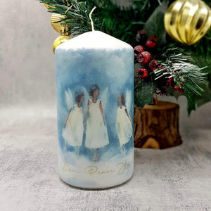 Decorative Christmas Angels candle, Christmas wish candle gift, decor