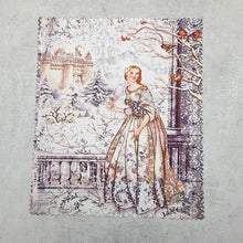 Load image into Gallery viewer, Princess in the winter castle soft cloth for eyeglasses, lens, spectacles, screens, Christmas stocking filler, small gift