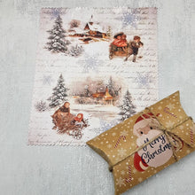 Load image into Gallery viewer, Vintage Christmas soft cloth for eyeglasses, lens, spectacles, screens, Christmas stocking filler, small gift