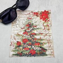 Load image into Gallery viewer, Christmas Tree soft cloth for eyeglasses, lens, spectacles, screens, Christmas stocking filler, small gift