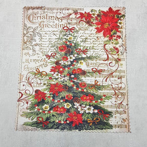 Christmas Tree soft cloth for eyeglasses, lens, spectacles, screens, Christmas stocking filler, small gift