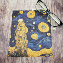 Load image into Gallery viewer, Personalised Golden tower soft cloth for eyeglasses, lens, spectacles, screens, unique small gift