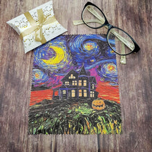 Load image into Gallery viewer, Personalised Haunted house soft cloth for eyeglasses, lens, spectacles, screens, unique small gift