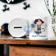 Load image into Gallery viewer, Personalised Pirate Money Box