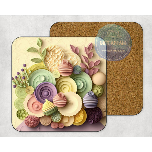Macaroons 3d effect coasters, home and garden decor, letter box gift, mdf, slate coasters, tea coffee coasters