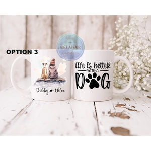 Personalised Tea Coffee Mug for Women - 11oz, Custom Dog Mum mug, Dog Lover Gift for hot drinks, keepsake gift, 4 patterns
