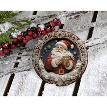 Load image into Gallery viewer, Christmas tree bauble ornament, 3D Santa bauble, Secret Santa gift, keepsake, tree decoration, gift