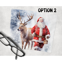 Load image into Gallery viewer, Lens glasses cleaning cloth, Santa and Rudolph screen cleaning fabric, letterbox gift, Christmas gift